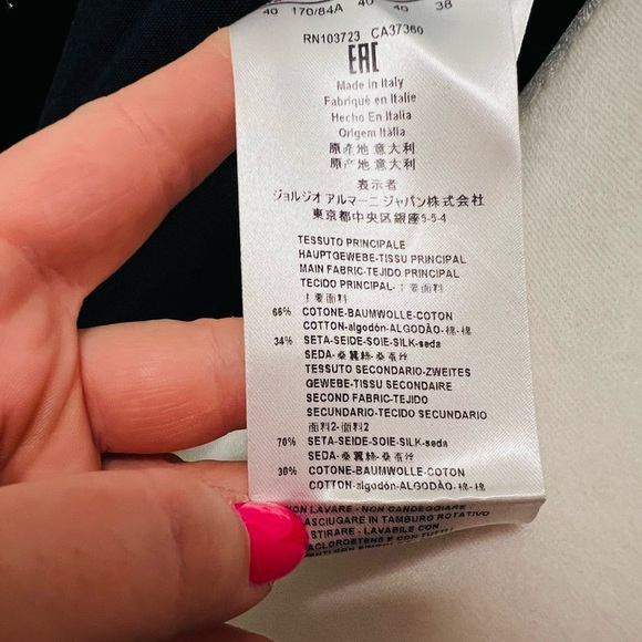 GIORGIO ARMANI • CHEVRON BOW BLAZER - Picture 8 of 9